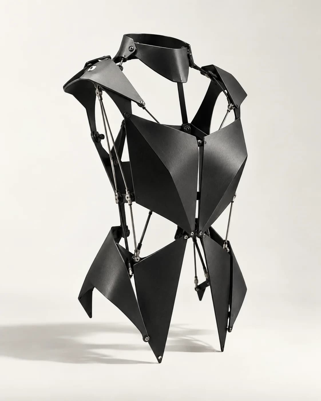 Angular black articulated frame